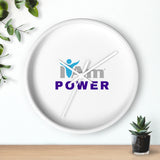 "I Am Power" Motivational Wall Clock - Modern Home Decor for Mindfulness and Serenity