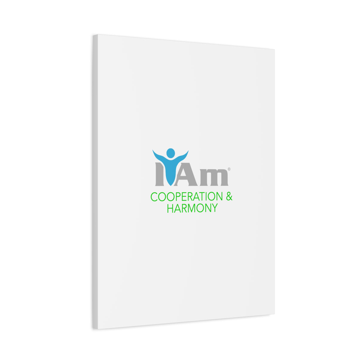 I Am Cooperation and Hamony Canvas Wall Art - Inspirational Home Decor