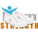 "I Am Strength" Affirmation Women's Low Top Sneakers - Empowering