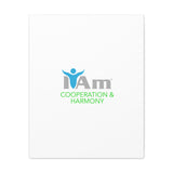 I Am Cooperation and Hamony Canvas Wall Art - Inspirational Home Decor