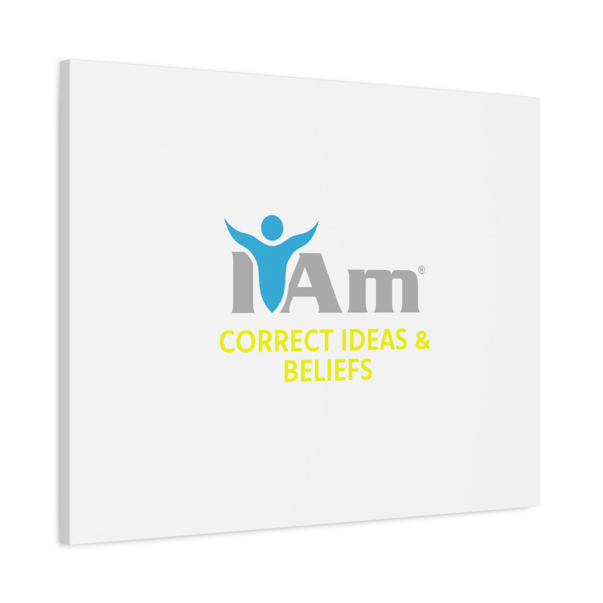 I Am Correct Ideas and Beliefs Canvas Wall Art - Inspirational Home Decor