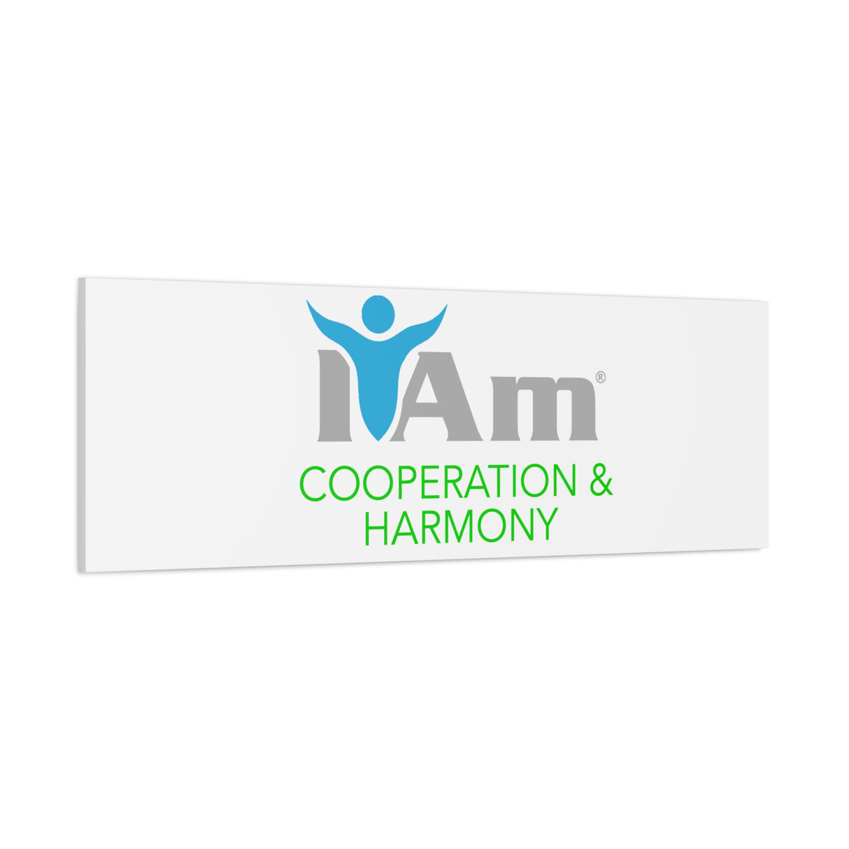 I Am Cooperation and Hamony Canvas Wall Art - Inspirational Home Decor