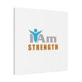 I Am Strength Canvas Wall Art - Inspirational Home Decor