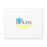 I Am Correct Ideas and Beliefs Canvas Wall Art - Inspirational Home Decor