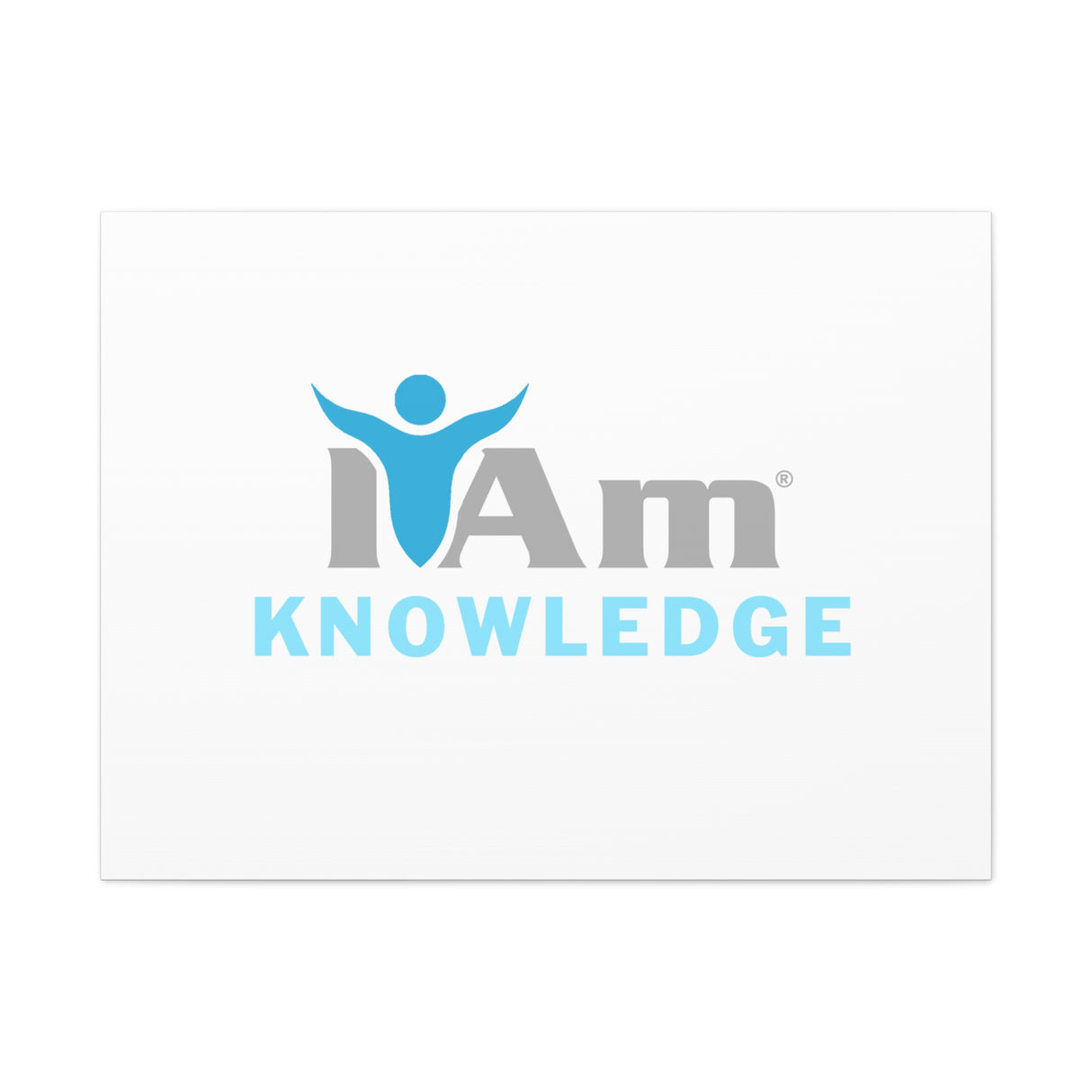 I Am Knowledge Canvas Wall Art - Inspirational Home Decor