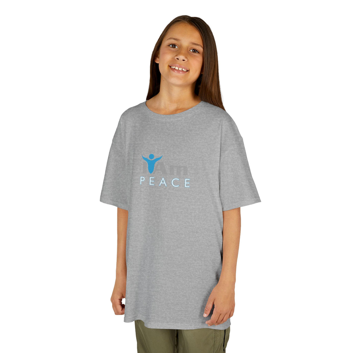 Girls Heavy Cotton 'I Am Peace'™ Tee