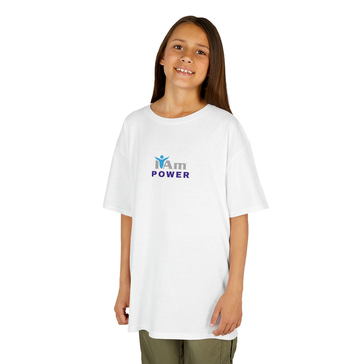 Girls Heavy Cotton 'I Am Power'™ Tee