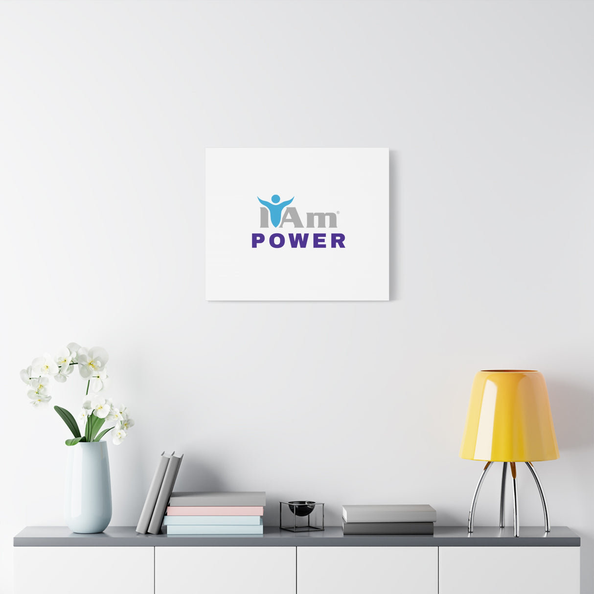 I Am Power Canvas Wall Art - Inspirational Home Decor