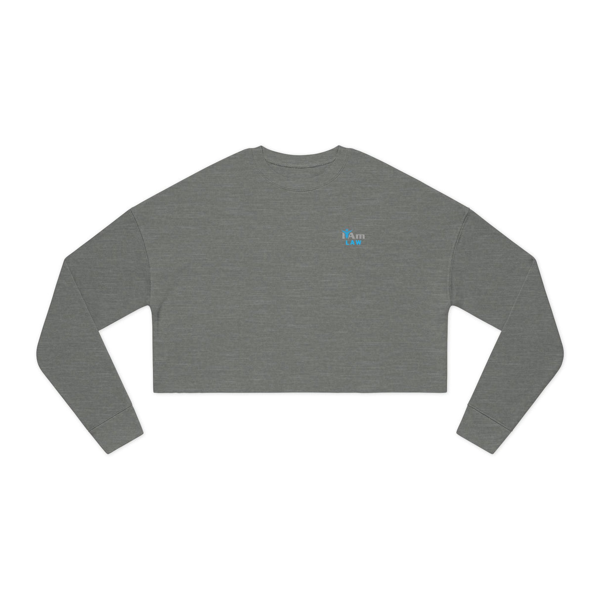 'I Am Law' Stylish Women's Cropped Sweatshirt - Perfect for Casual Looks