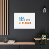 I Am Strength Canvas Wall Art - Inspirational Home Decor