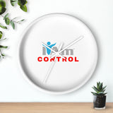 "I Am Control" Motivational Wall Clock - Modern Home Decor for Mindfulness and Serenity