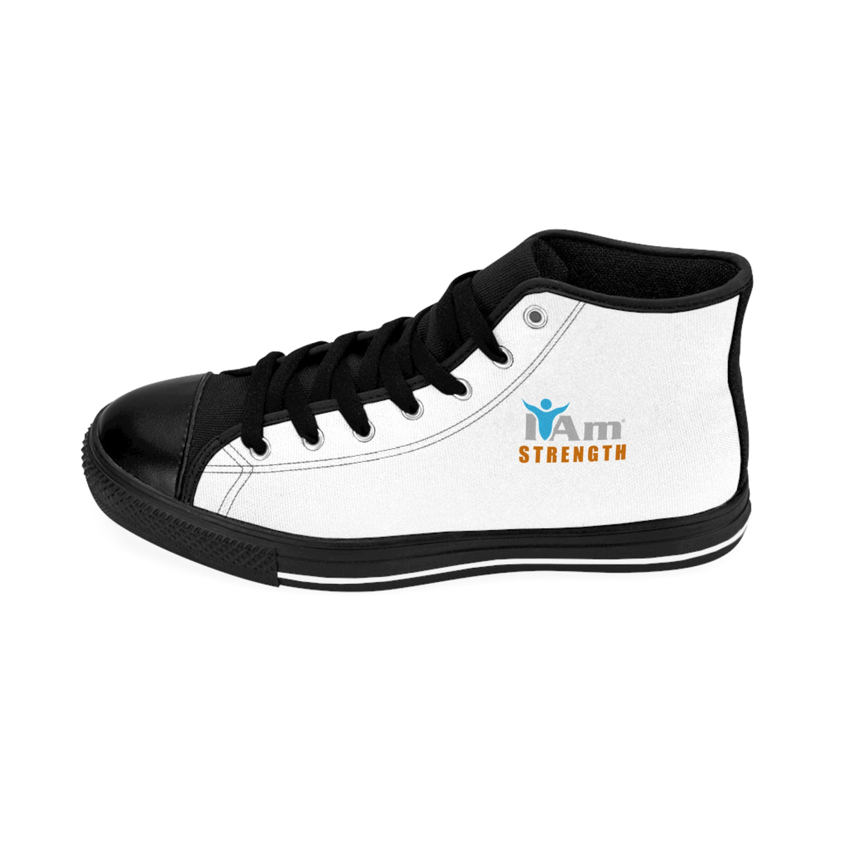 I Am Strength Women's Classic Sneakers - Empowering High-Top Shoes