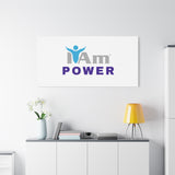 I Am Power Canvas Wall Art - Inspirational Home Decor