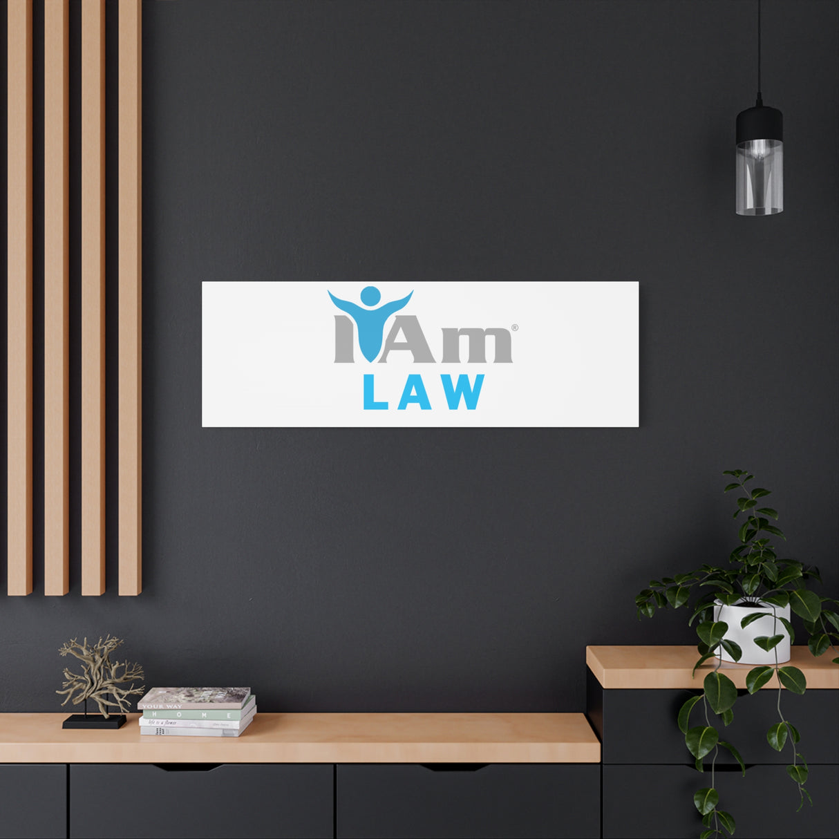 I Am Law Canvas Wall Art - Inspirational Home Decor