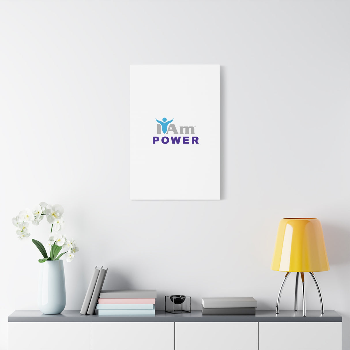 I Am Power Canvas Wall Art - Inspirational Home Decor