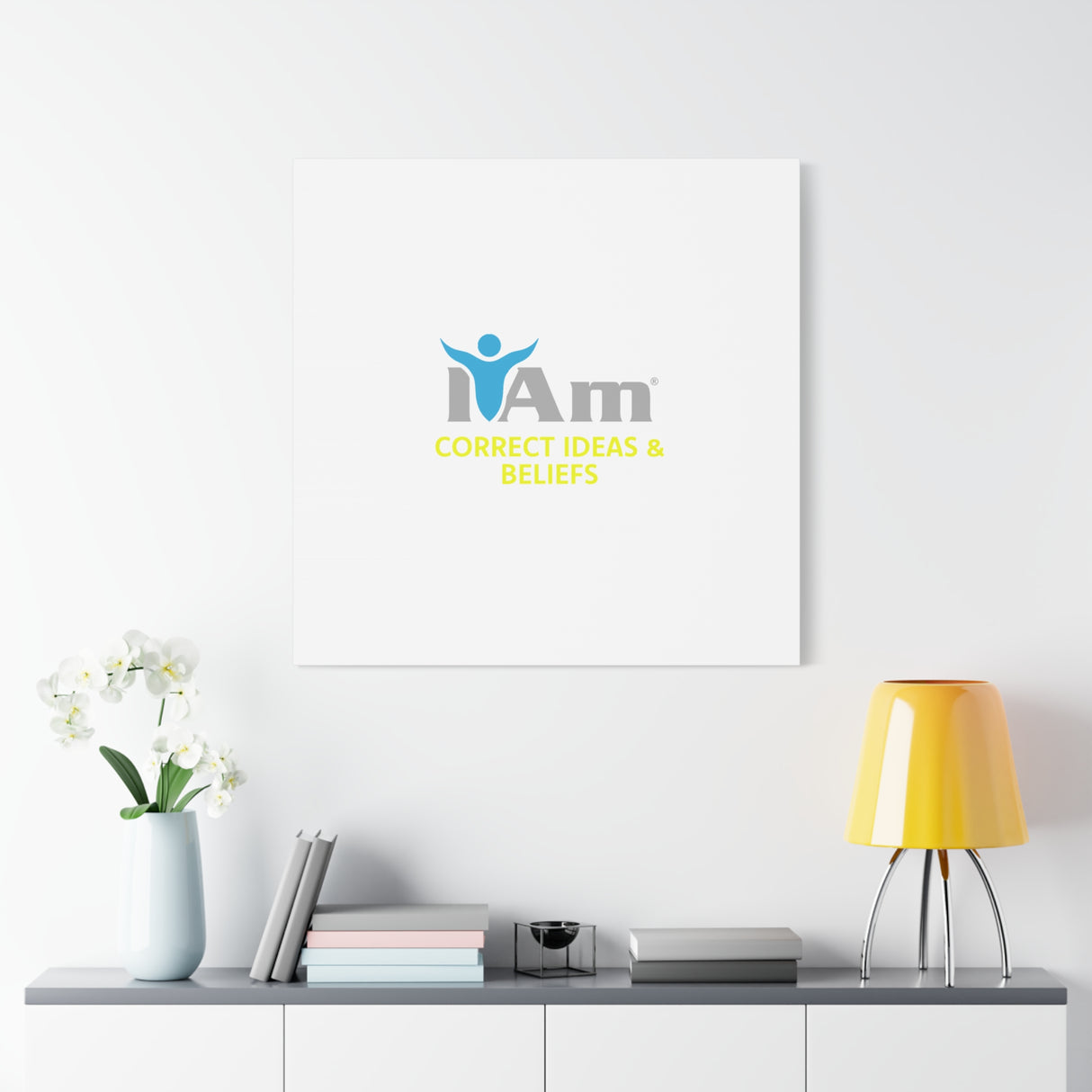 I Am Correct Ideas and Beliefs Canvas Wall Art - Inspirational Home Decor