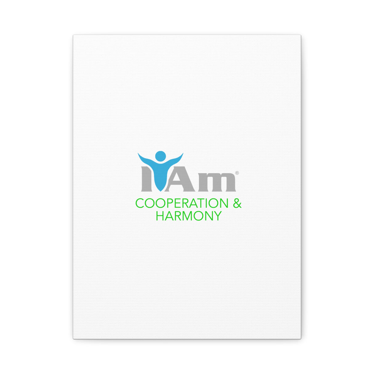 I Am Cooperation and Hamony Canvas Wall Art - Inspirational Home Decor