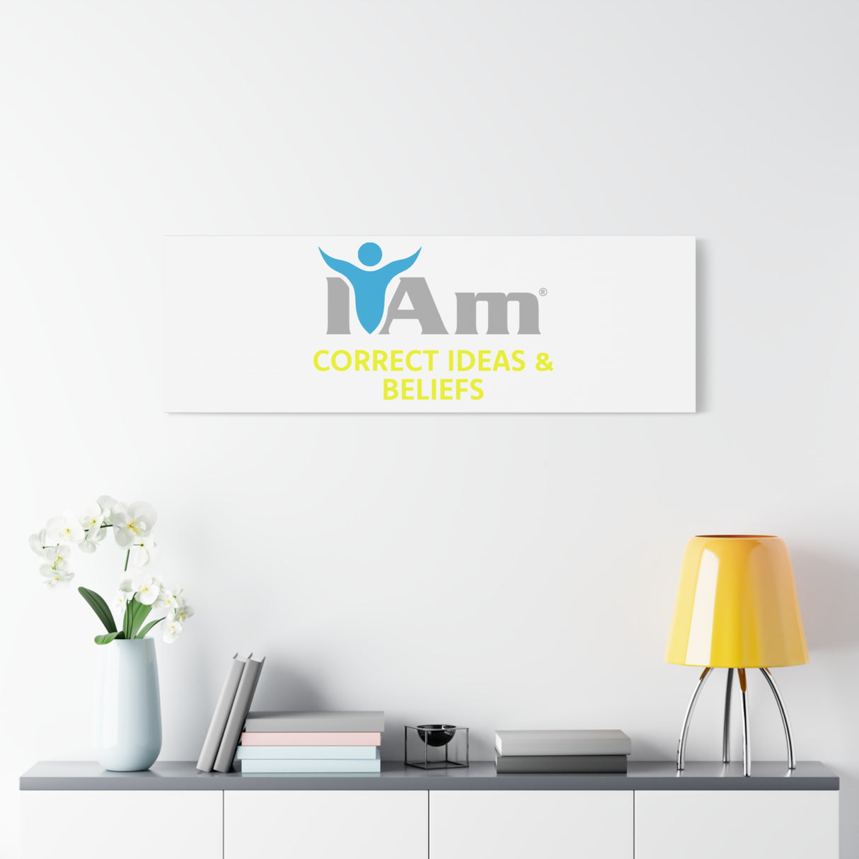 I Am Correct Ideas and Beliefs Canvas Wall Art - Inspirational Home Decor