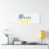 I Am Correct Ideas and Beliefs Canvas Wall Art - Inspirational Home Decor