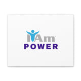 I Am Power Canvas Wall Art - Inspirational Home Decor