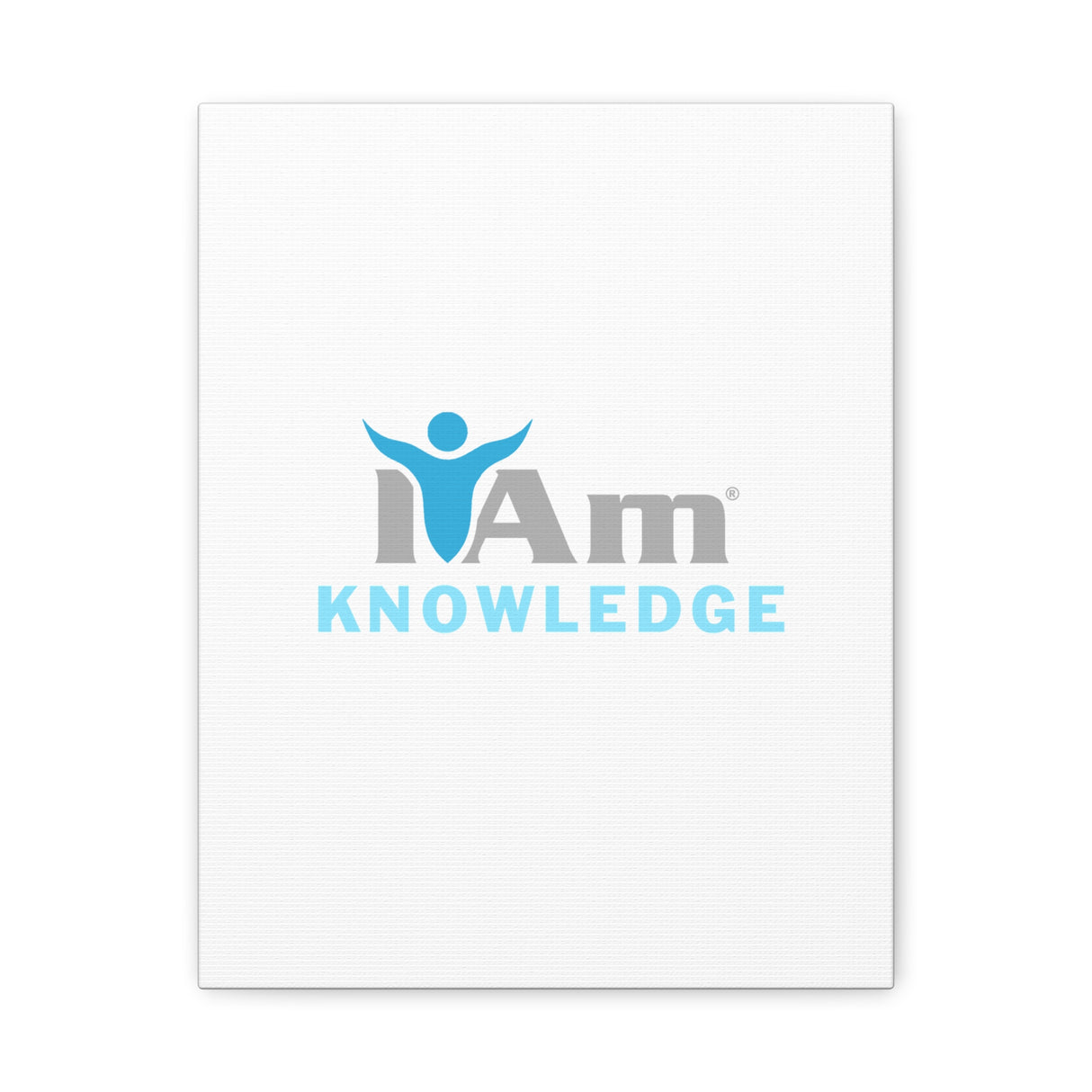 I Am Knowledge Canvas Wall Art - Inspirational Home Decor