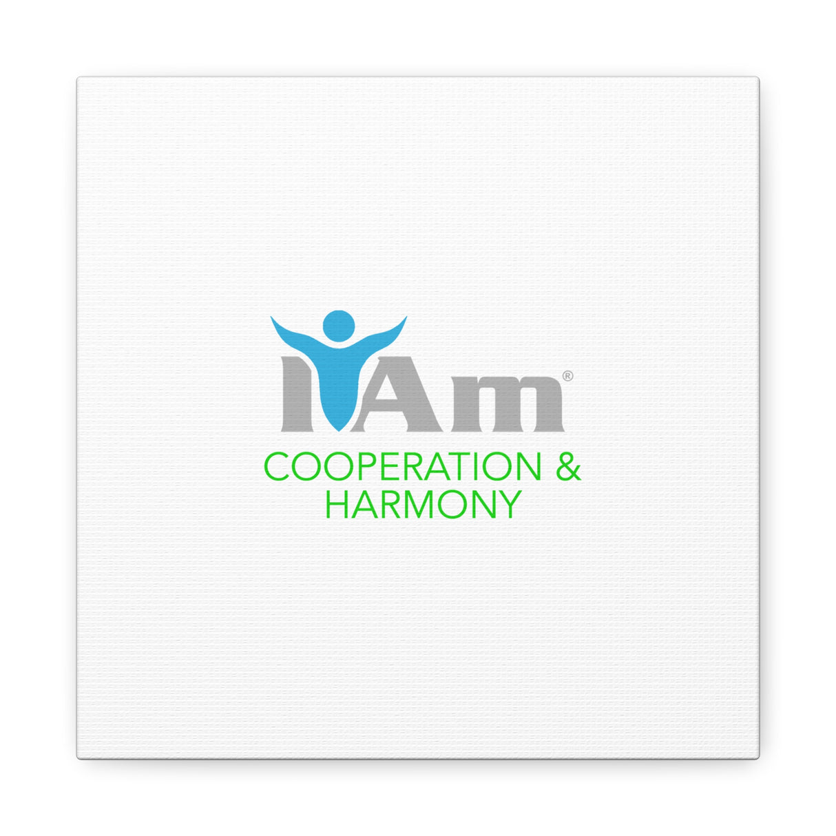 I Am Cooperation and Hamony Canvas Wall Art - Inspirational Home Decor