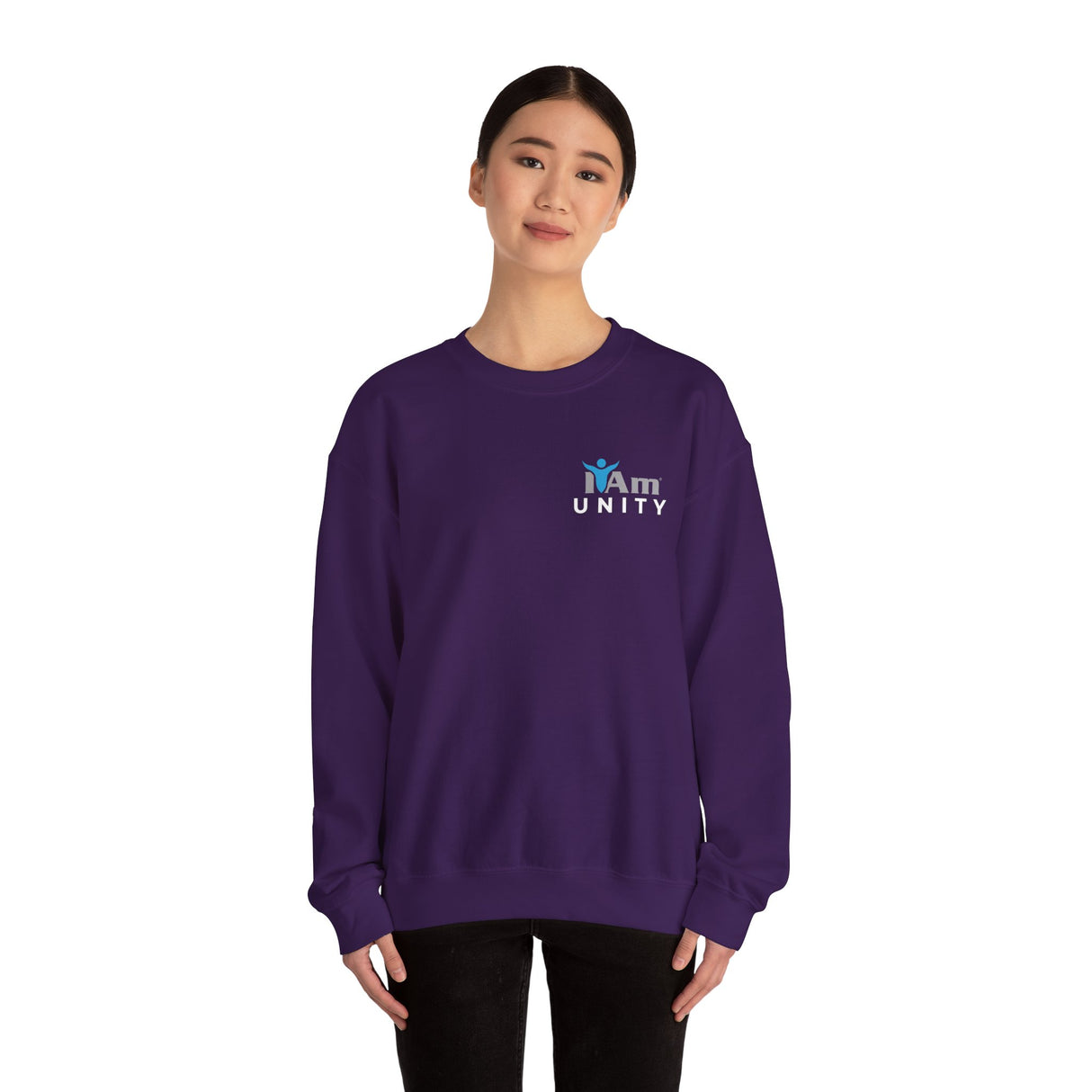 "I Am Unity" Affirmation Unisex Crewneck Sweatshirt - "I Am" Inspirational Design