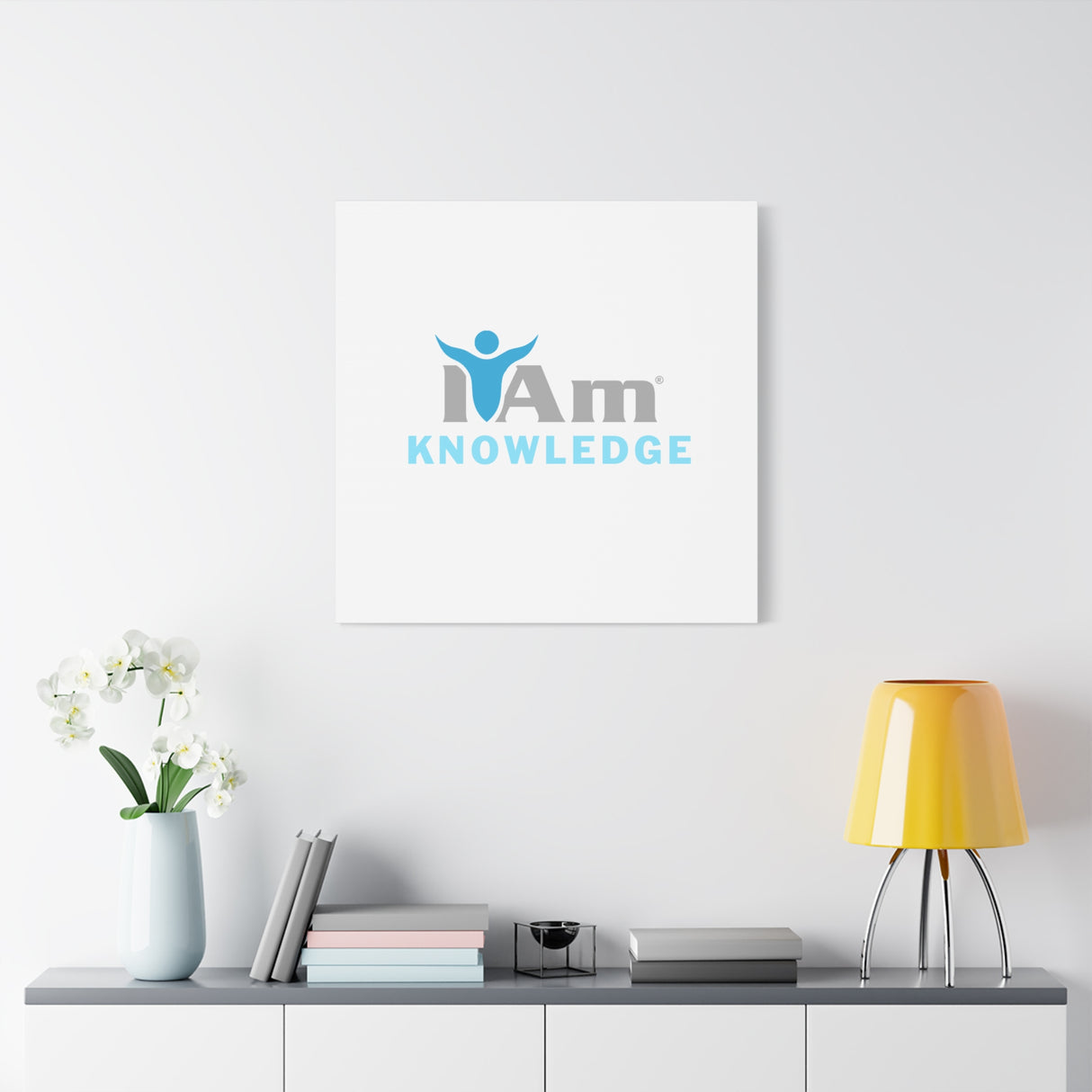 I Am Knowledge Canvas Wall Art - Inspirational Home Decor