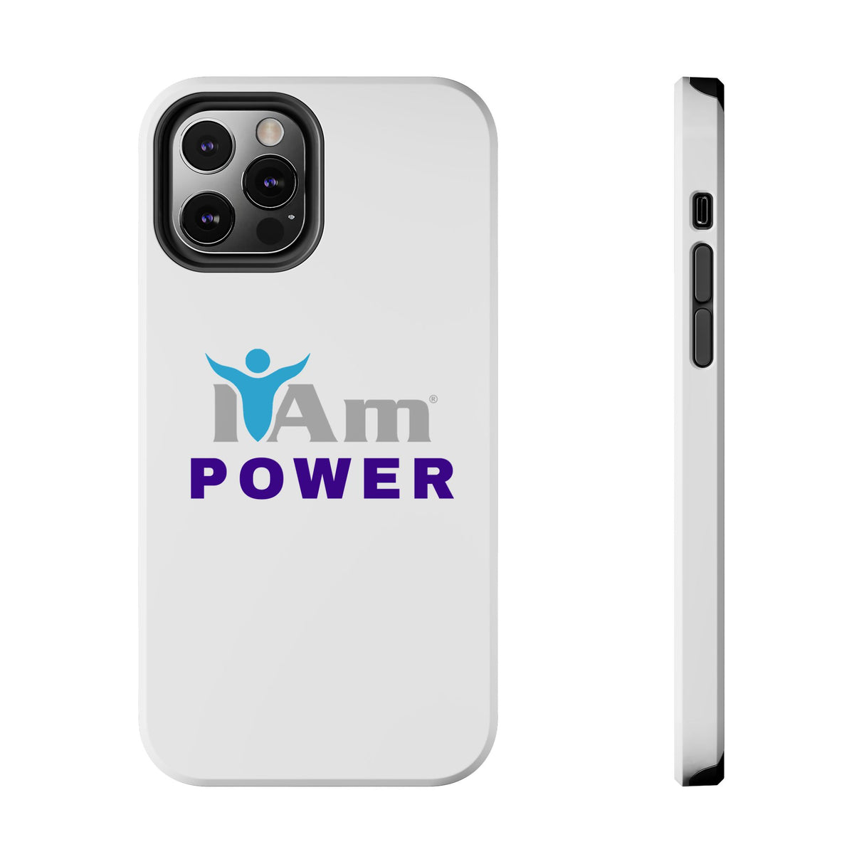 "I Am Power" Affirmation Inspirational Tough Phone Case - I Am POWER Motivational Design