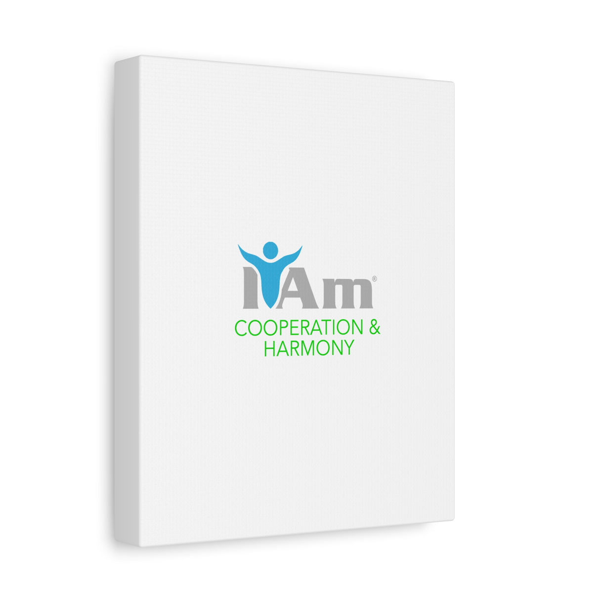 I Am Cooperation and Hamony Canvas Wall Art - Inspirational Home Decor