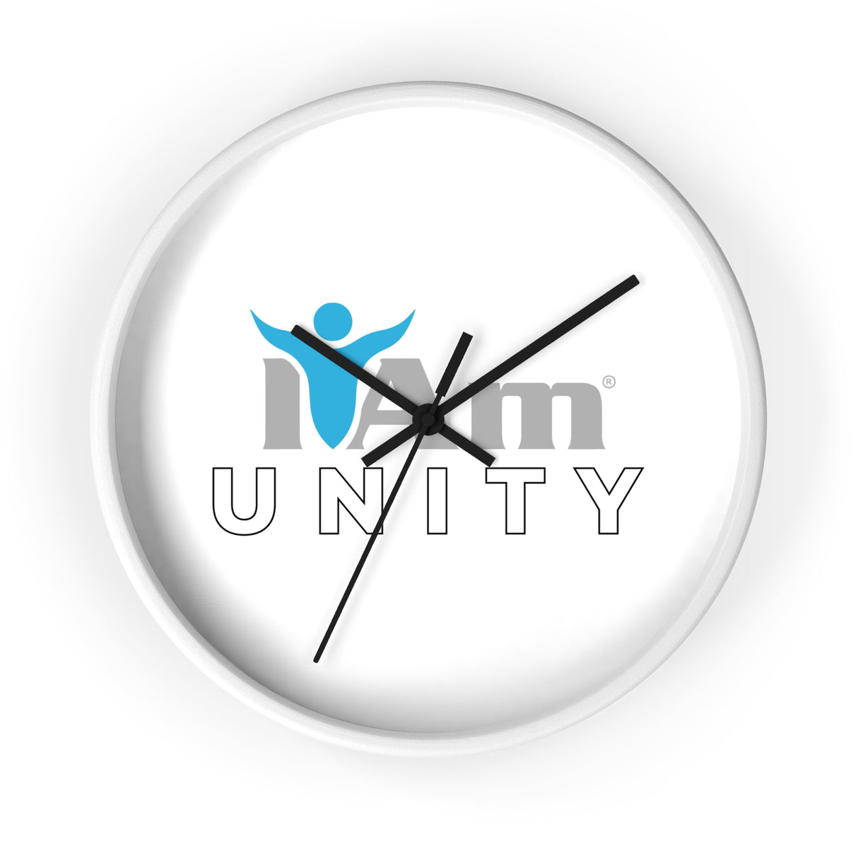 "I Am Unity" Motivational Wall Clock - Modern Home Decor for Mindfulness and Serenity