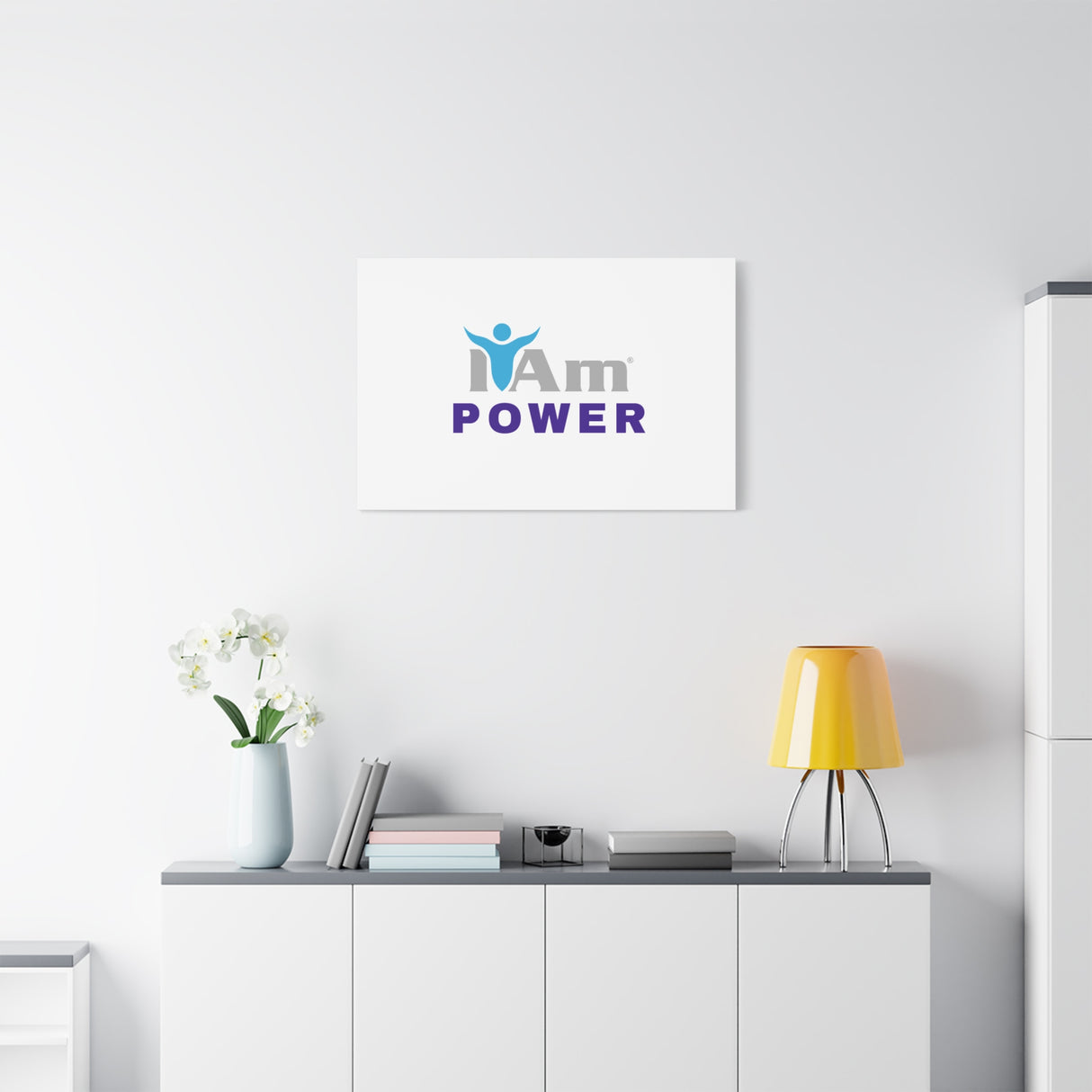 I Am Power Canvas Wall Art - Inspirational Home Decor