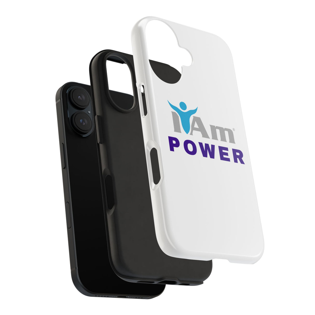 "I Am Power" Affirmation Inspirational Tough Phone Case - I Am POWER Motivational Design