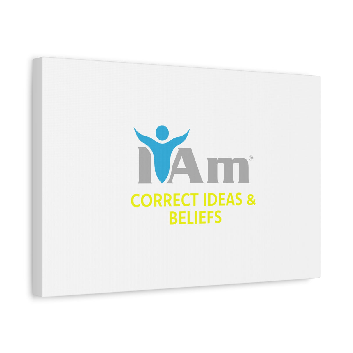 I Am Correct Ideas and Beliefs Canvas Wall Art - Inspirational Home Decor