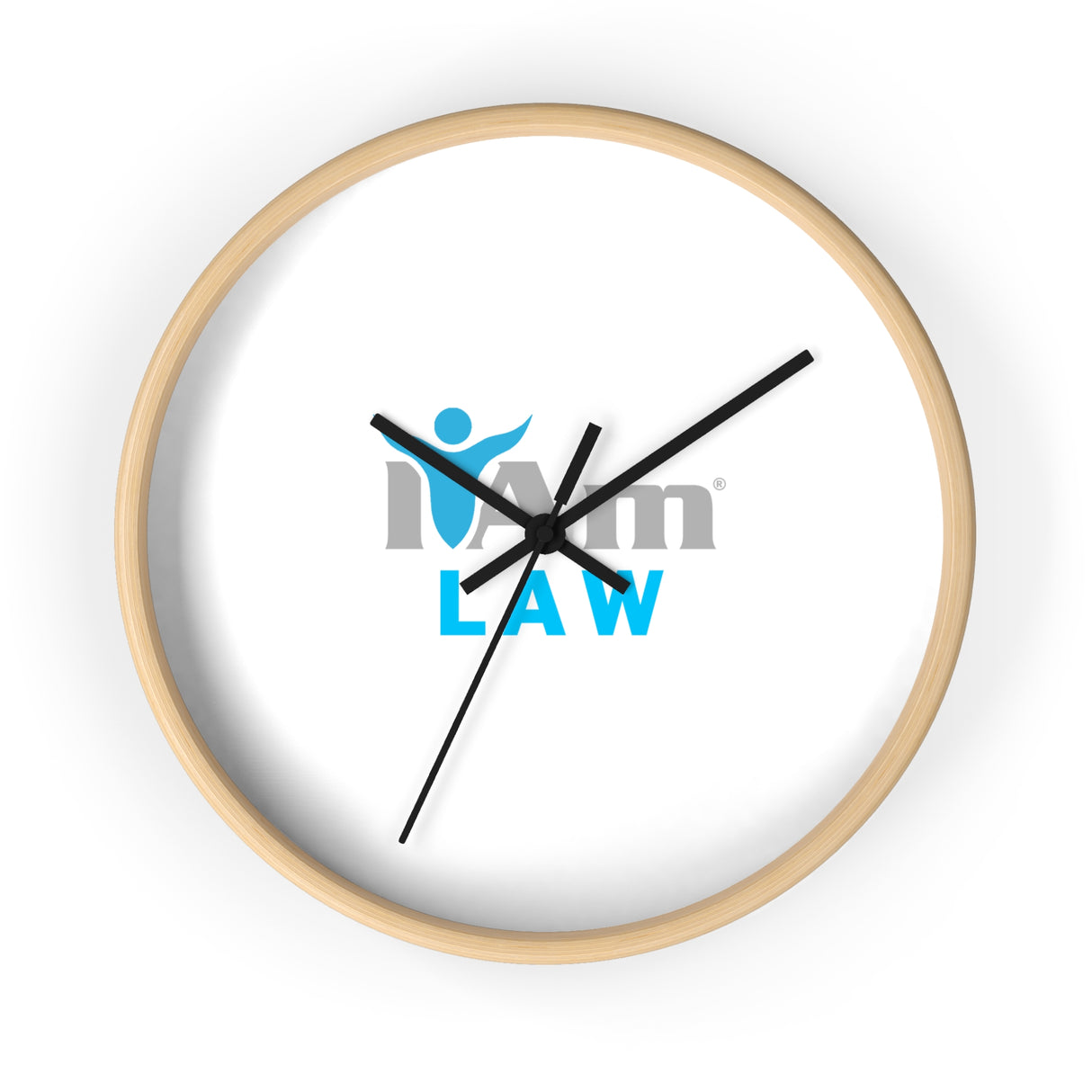 "I Am Law" Motivational Wall Clock - Modern Home Decor for Mindfulness and Serenity