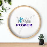 "I Am Power" Motivational Wall Clock - Modern Home Decor for Mindfulness and Serenity