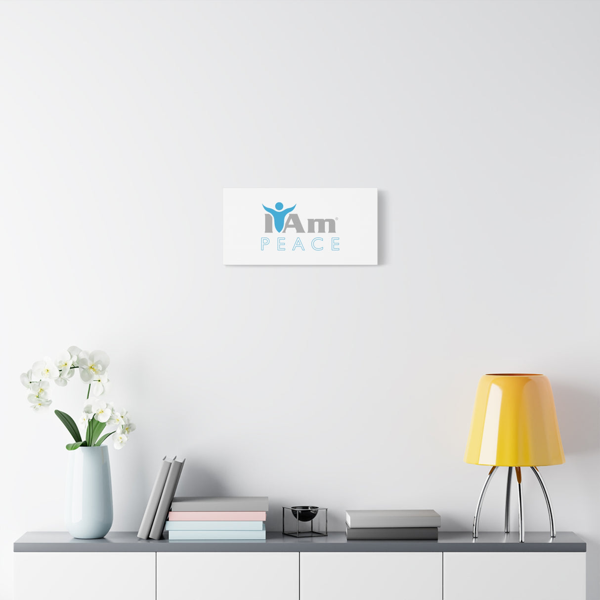 I Am Peace Canvas Wall Art - Inspirational Home Decor