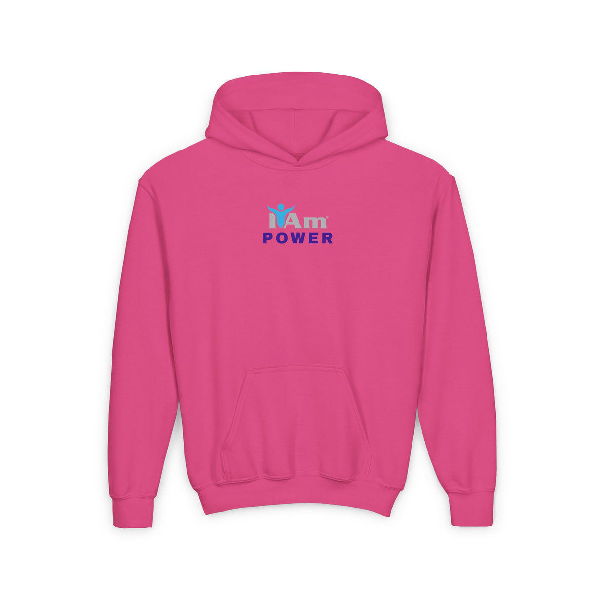 Girls' I Am Power Hoodie - Comfortable & Inspirational Sweatshirt for Kids