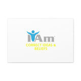 I Am Correct Ideas and Beliefs Canvas Wall Art - Inspirational Home Decor