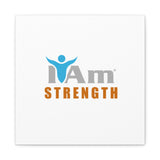 I Am Strength Canvas Wall Art - Inspirational Home Decor