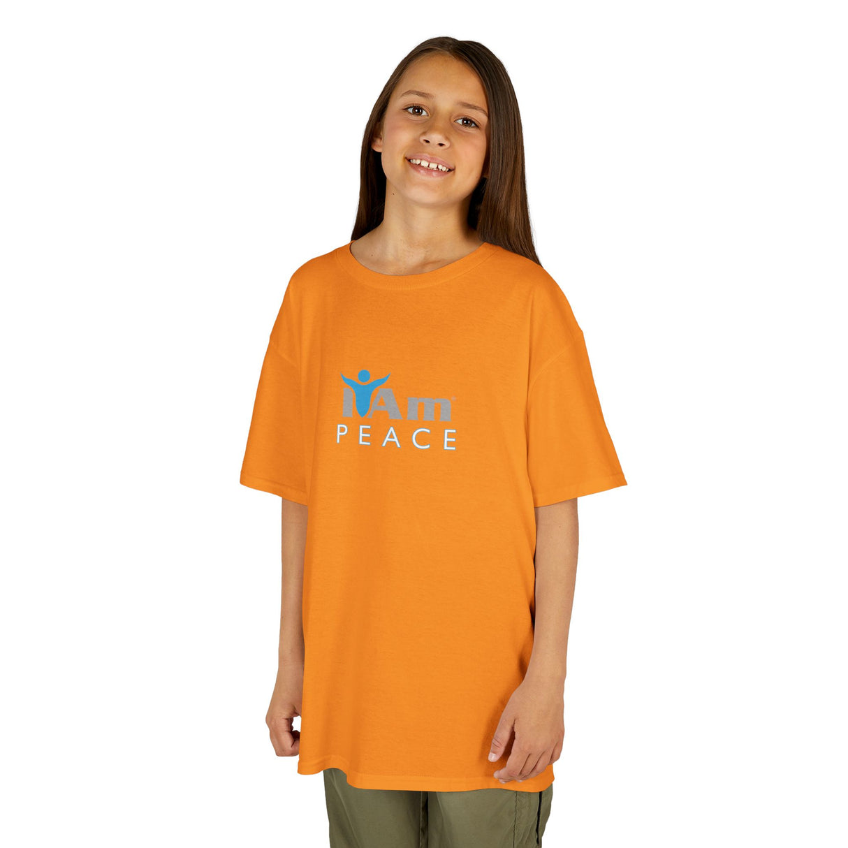 Girls Heavy Cotton 'I Am Peace'™ Tee