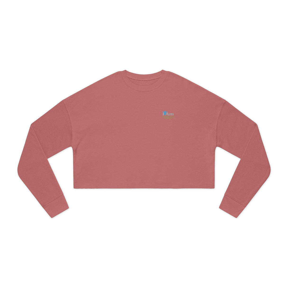 'I Am Cooperation and Harmony' Stylish Women's Cropped Sweatshirt - Perfect for Casual Looks