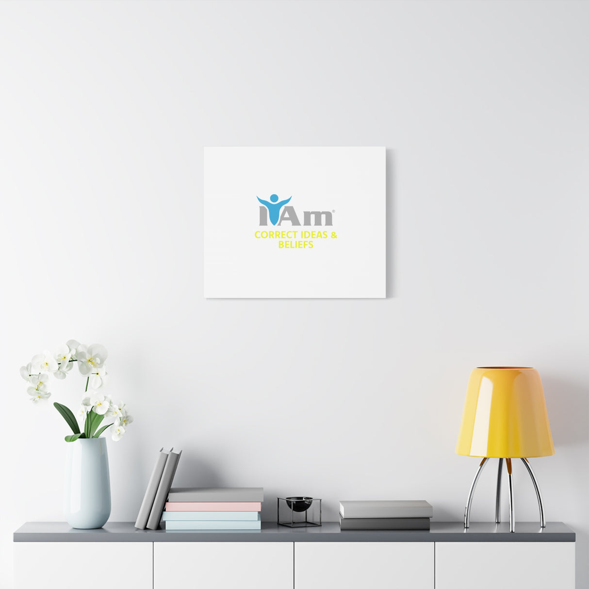 I Am Correct Ideas and Beliefs Canvas Wall Art - Inspirational Home Decor