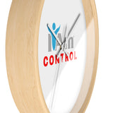 "I Am Control" Motivational Wall Clock - Modern Home Decor for Mindfulness and Serenity