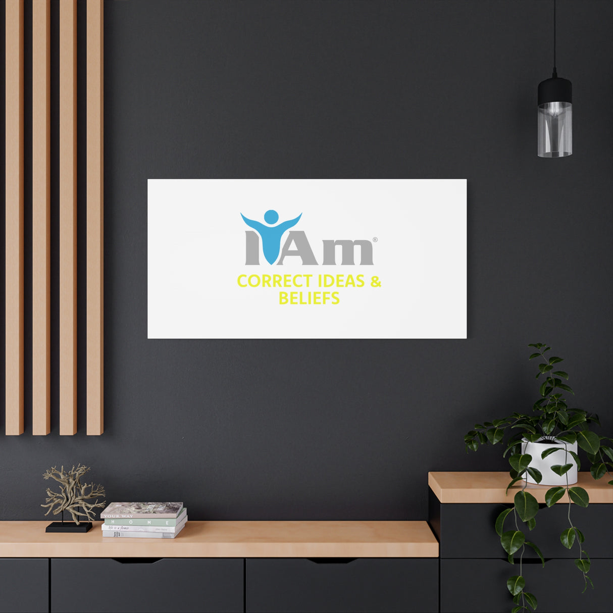 I Am Correct Ideas and Beliefs Canvas Wall Art - Inspirational Home Decor