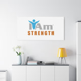 I Am Strength Canvas Wall Art - Inspirational Home Decor