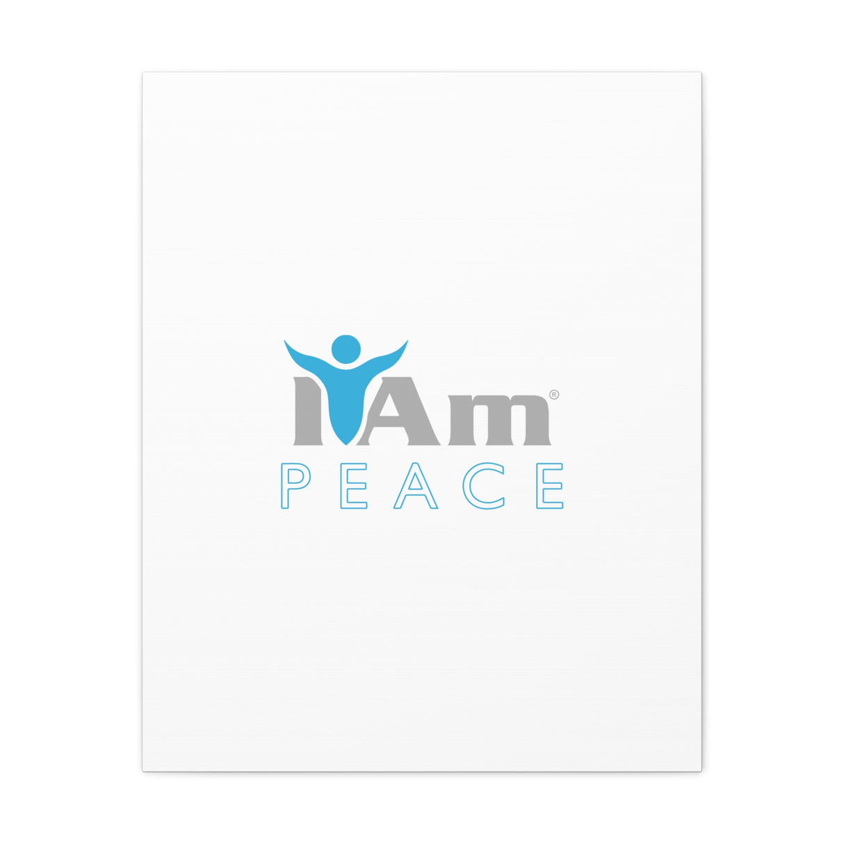 I Am Peace Canvas Wall Art - Inspirational Home Decor