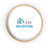 "I Am Devotion" Motivational Wall Clock - Modern Home Decor for Mindfulness and Serenity