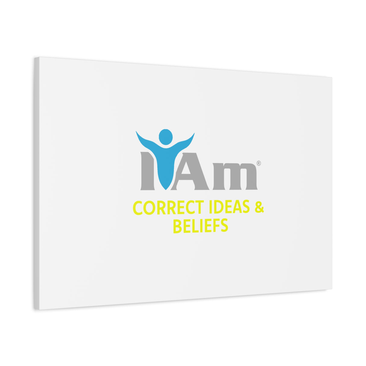 I Am Correct Ideas and Beliefs Canvas Wall Art - Inspirational Home Decor