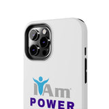 "I Am Power" Affirmation Inspirational Tough Phone Case - I Am POWER Motivational Design